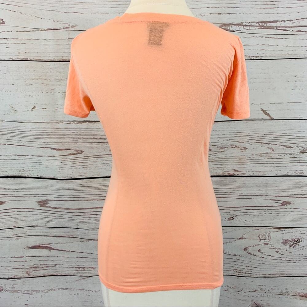 Rue21 peach thin very soft T-Shirt pocket - Picture 4 of 5